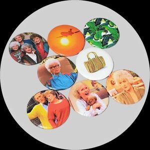 GOLDEN Girls Button Pin Set TV Series Jewelry